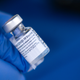 A nurse shows off a vial of the Pfizer-BioNTech covid-19 vaccine outside of the Chatham County Health Department on Dec. 15, 2020 in Savannah, Ga.